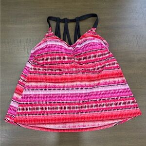 Ava & Viv Printed Tankini Swim Top 16W